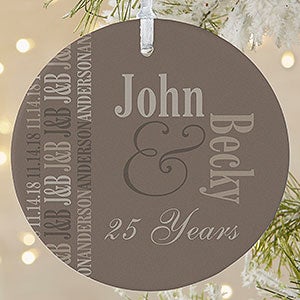 Anniversary Memories Personalized Ornament