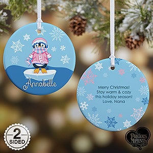 Precious Moments® Penguin Personalized Christmas Ornament