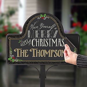 Merry Little Christmas Personalized Magnet Only