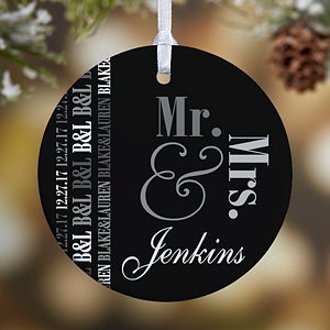 1-Sided We Said I Do Personalized Ornament