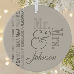 Personalized Wedding Ornament - We Said I Do