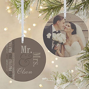 Personalized Wedding Photo Ornament - We Said I Do