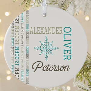 New Baby Personalized Christmas Ornament