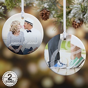 2-Sided You & I Personalized Photo Ornament