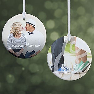 Personalized Couple Photo Ornament - You & I - 2-Sided