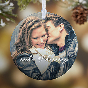 1-Sided You & I Personalized Photo Ornament