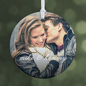 Personalized Couple Photo Ornament - You & I - 1-Sided