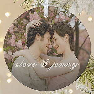 Personalized Photo Christmas Ornament For Couples