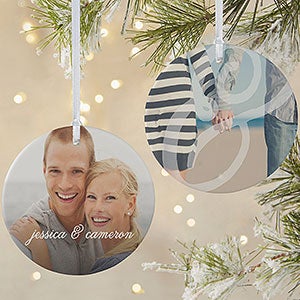 Personalized Couples Photo Ornament