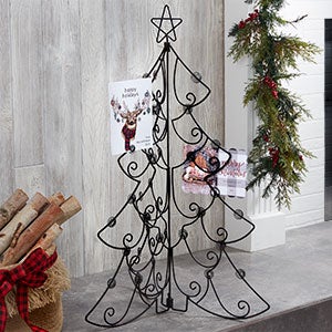 Tabletop Christmas Card Display Holder - Christmas Tree