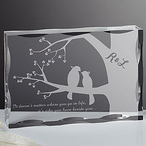 Personalized Romantic Keepsake - Love Birds