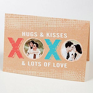 XOXO Personalized Greeting Card