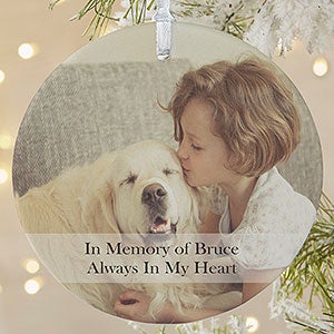 Personalized Memorial Ornament - Pet Photo Memories