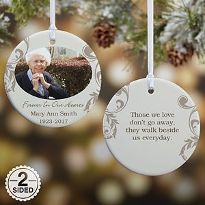 2-Sided In Loving Memory Personalized Memorial Photo Ornament