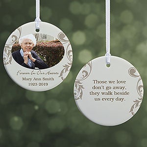 Personalized Photo Memorial Christmas Ornament - In Loving Memory - 2-Sided