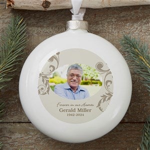 In Loving Memory Personalized Deluxe Memorial Photo Ornament