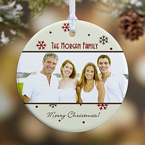 1-Sided Photo Memories Snowflake Personalized Ornament