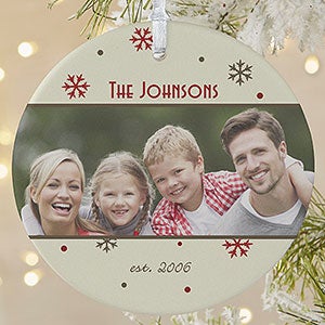 Photo Memories Personalized Christmas Ornament