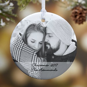 1-Sided Photo Sentiments Personalized Ornament