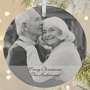 Custom Christmas Ornament - Photo & Text