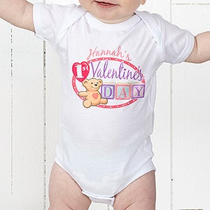 Teddy Bear Love Personalized Baby Bodysuit