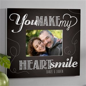 You Make My Heart Smile Personalized Picture Frame 5x7 Wall