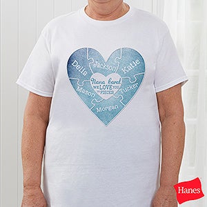 We Love You to Pieces Personalized Hanes® T-Shirt