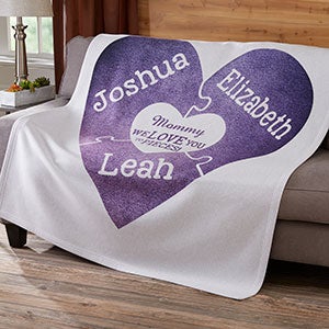 Personalized Sweatshirt Blanket - We Love You To Pieces