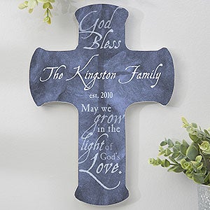 Grow In God's Love Personalized Cross - 8x12