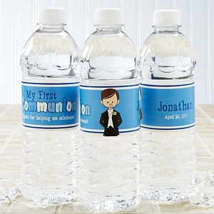 I'm The Communion Boy Personalized Water Bottle Labels