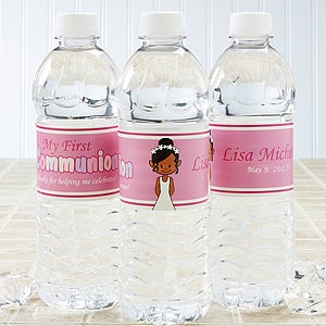 I'm The Communion Girl Personalized Water Bottle Labels