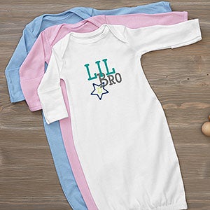 Personalized Baby Gown - Big - Mid - Lil Sibling