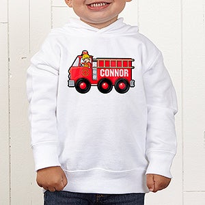 Jr. Firefighter Personalized Toddler Hooded Sweatshirt