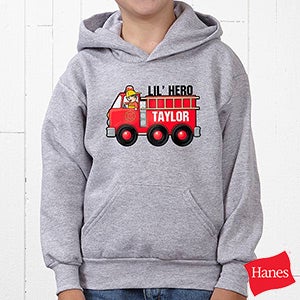 Jr. Firefighter Personalized Youth Hooded Sweatshirt