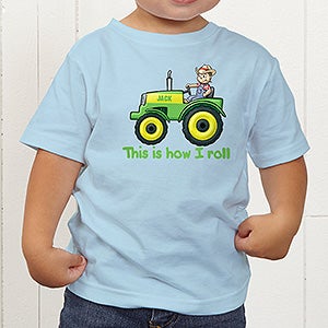 Tractor Time Personalized Toddler T-Shirt