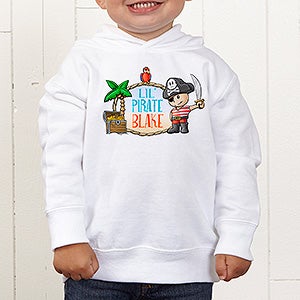 Lil' Pirate Personalized Toddler Hooded Sweatshirt