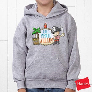 Lil' Pirate Personalized Youth Hooded Sweatshirt