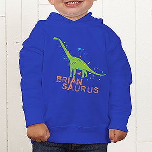 Dinosaur Personalized Toddler Hooded Sweatshirt