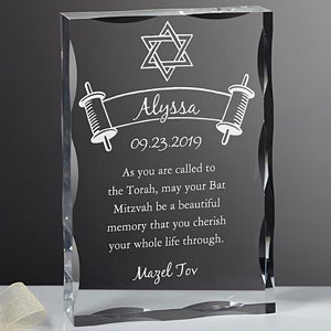 Personalized Bat Mitzvah Keepsake