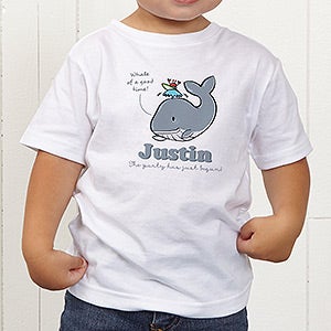 Lovable Whale Personalized Toddler T-Shirt