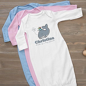 Personalized Baby Gown - Lovable Whale