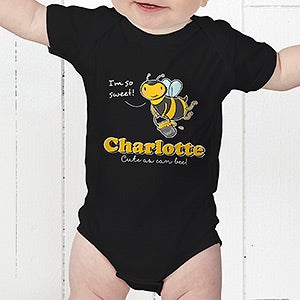 Lovable Bee Personalized Baby Bodysuit