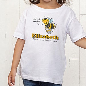 Lovable Bee Personalized Toddler T-Shirt