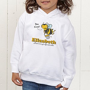 Lovable Bee Personalized Toddler Hooded Sweatshirt