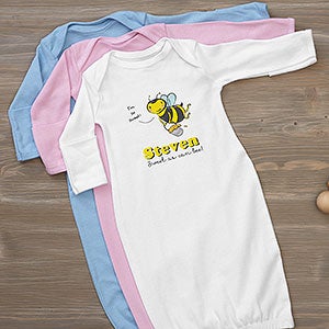 Personalized Baby Gown - Lovable Bee