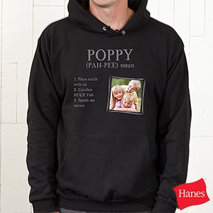 Definition Of Him Personalized Black Hooded Sweatshirt