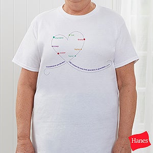 Grandchildren Connect The Dots Personalized Hanes® T-Shirt