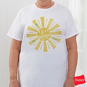 You Are My Sunshine Personalized Hanes® T-Shirt