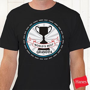 Grandpa's Fan Favorite Personalized Hanes® T-Shirt