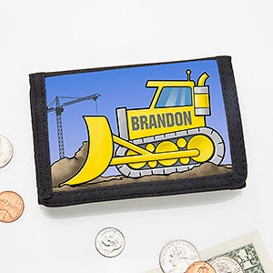 Personalized Wallet - Construction Trucks